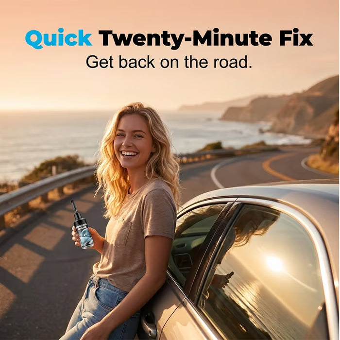 Windshield crack? DIY fix in minutes. UV resin kit that actually works. (FREE SHIPPING)